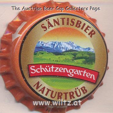 Beer cap Nr.22107: Säntisbier produced by Brauerei Schützengarten AG/St. Gallen