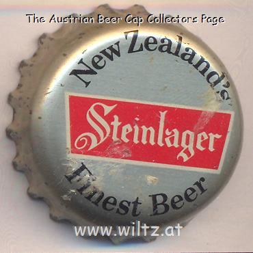 Beer cap Nr.22191: Steinlager produced by New Zealands Breweries/Auckland