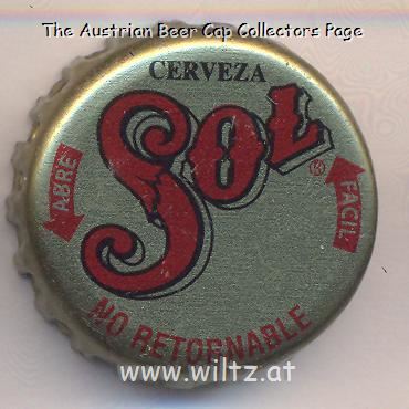 Beer cap Nr.22196: Cerveza Sol produced by Cerveceria Cuauhtemoc - Moctezuma/Monterrey