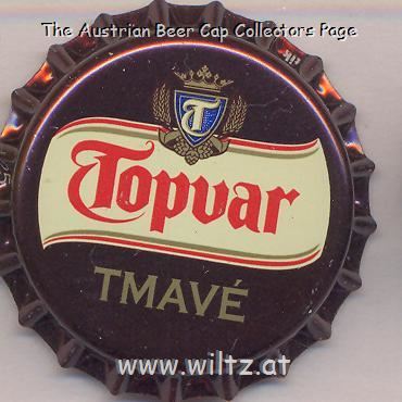 Beer cap Nr.22237: Topvar Tmave produced by Topvar Pipovar a.s./Topolcany