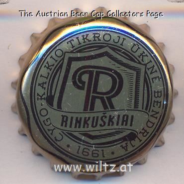 Beer cap Nr.22782: Rinkuskiai produced by Rinkuskiu Alaus Darykla/Birzu raj.
