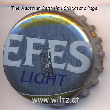 Beer cap Nr.23572: Efes Light produced by Ege Biracilik ve Malt Sanayi/Izmir