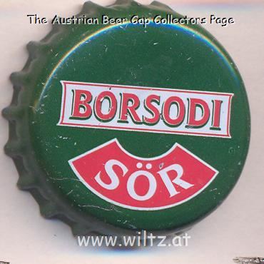 Beer cap Nr.24017: Borsodi Sör produced by Borsody Sörgyar Rt/Böcs