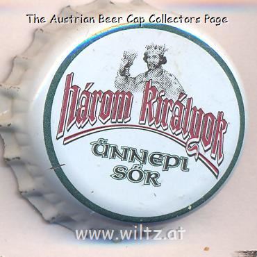 Beer cap Nr.24023: Harom Kiralvok produced by Pecsi Sörfozde RT/Pecs