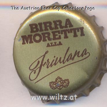 Beer cap Nr.24231: Birra Moretti alla Friulana produced by Birra Moretti/San Giorgio Nogaro